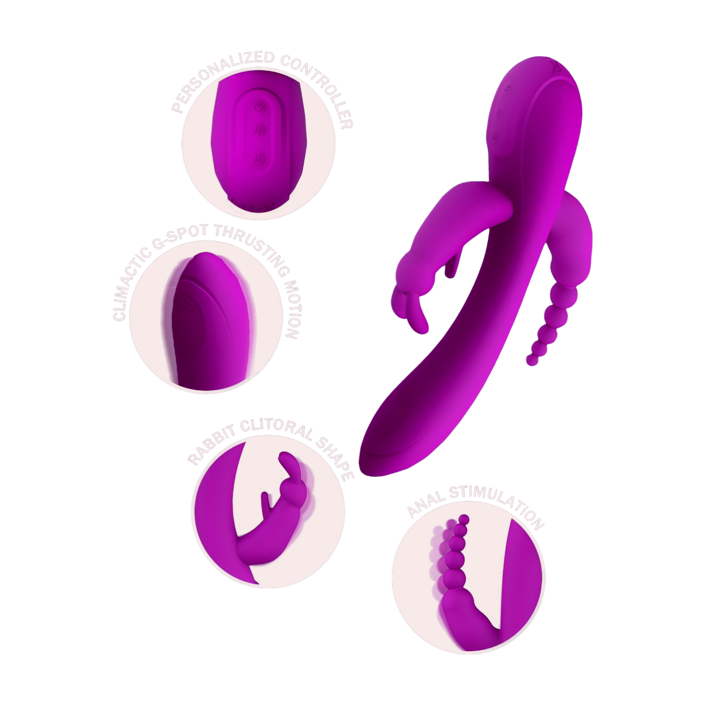 3-IN-1 RABBIT VIBRAATTORI