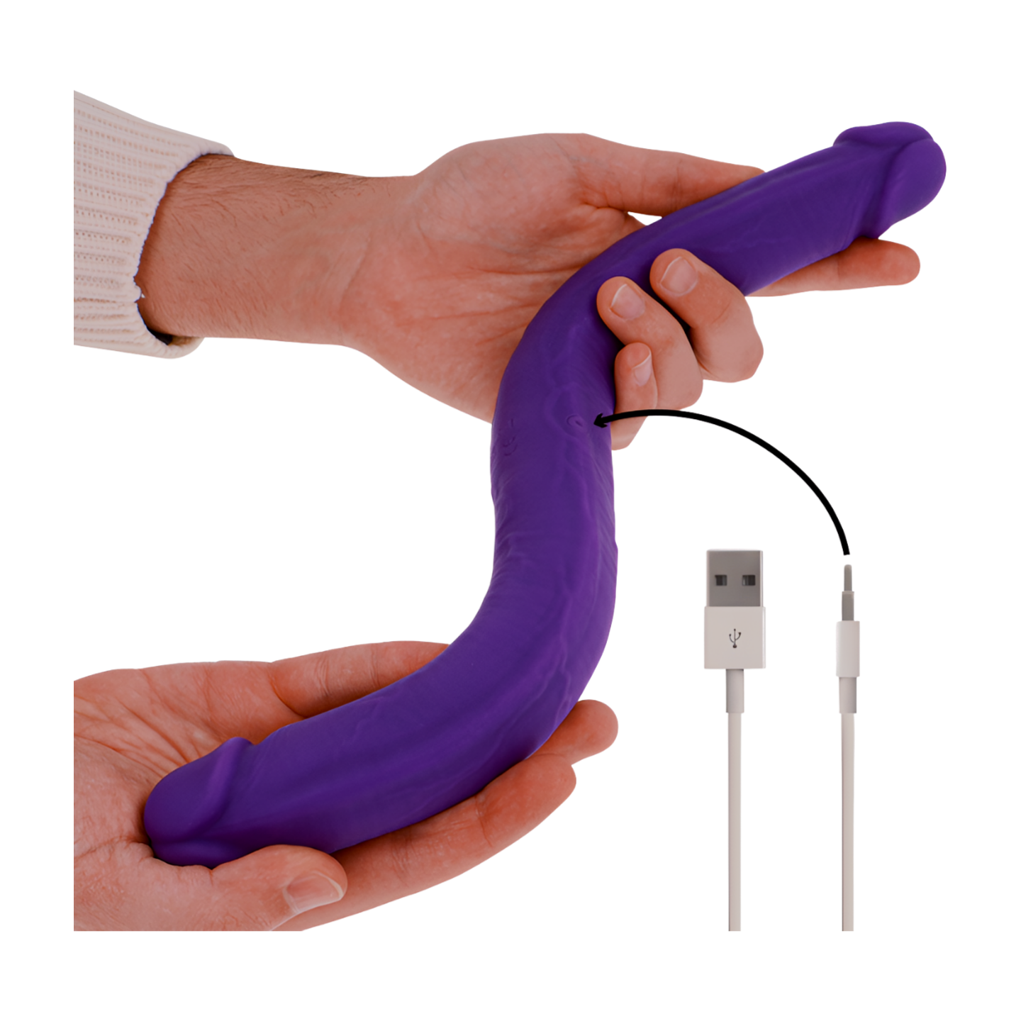 KAKSIPÄINEN GUNTER DILDO VIBRATTORILA - Puuhabox