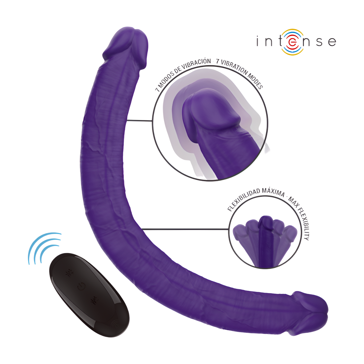 KAKSIPÄINEN GUNTER DILDO VIBRATTORILA - Puuhabox