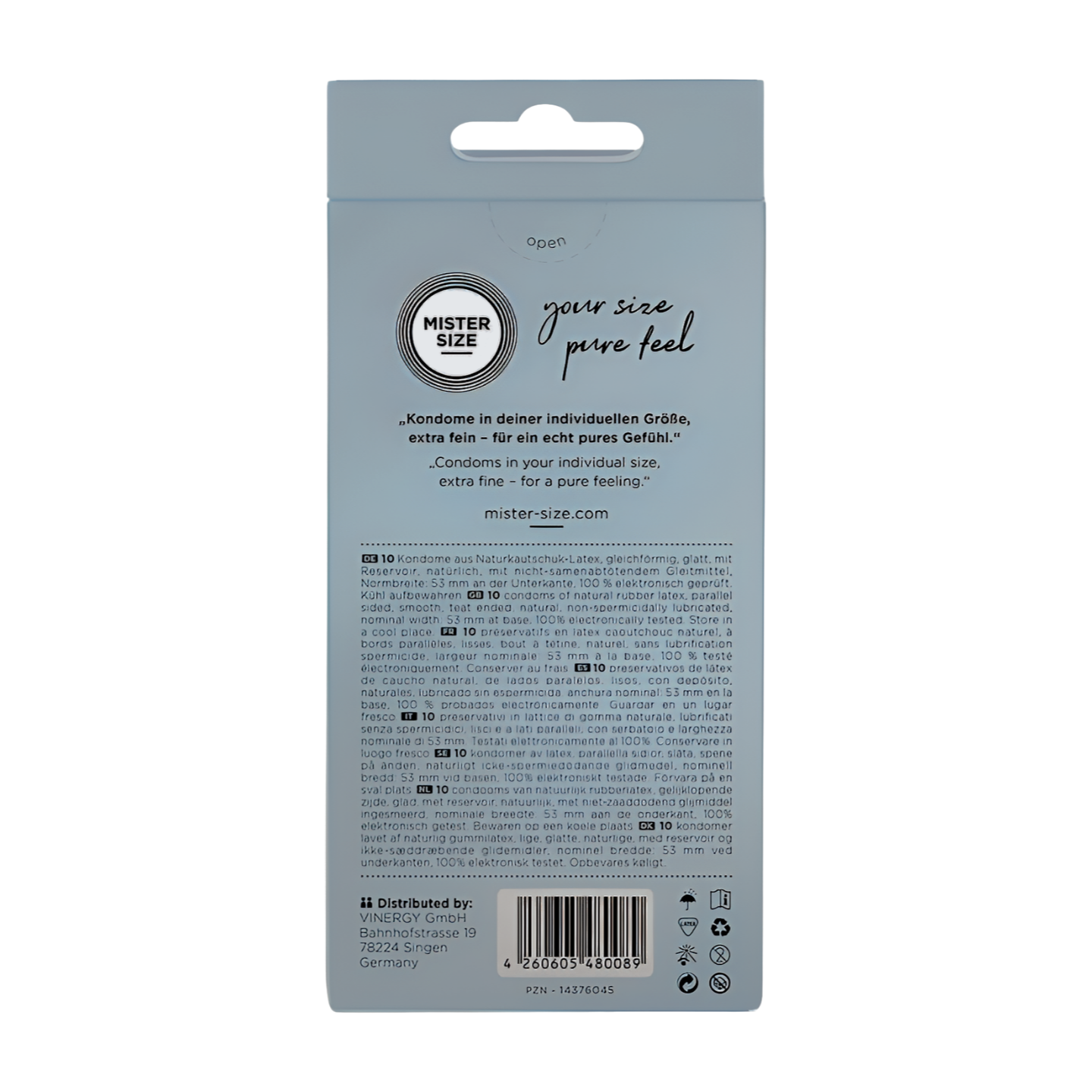 MISTER SIZE 53 KONDOMIT – KOKO M - Puuhabox