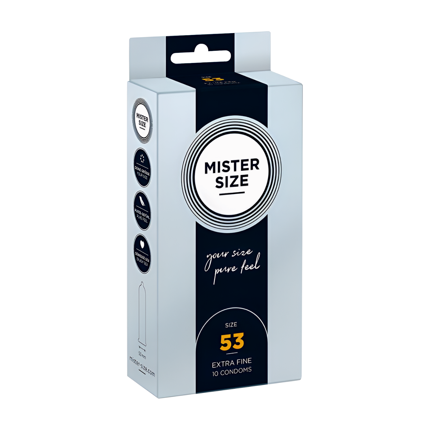 MISTER SIZE 53 KONDOMIT – KOKO M - Puuhabox