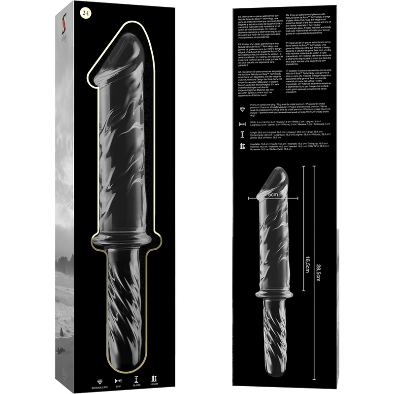 LASINEN NEBULA DILDO MODEL 24 KIRKAS - Puuhabox