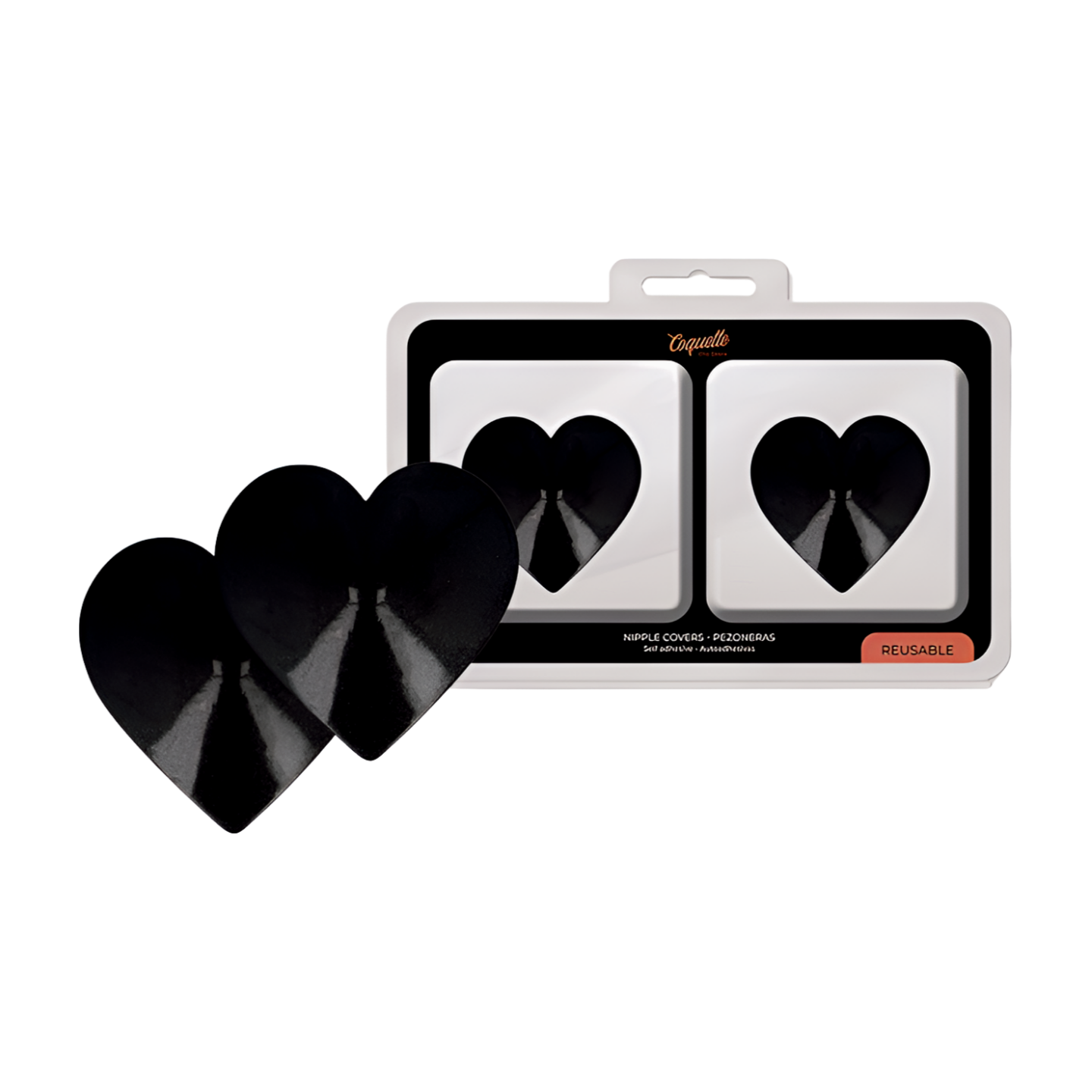 NIPPLE COVERS MUSTA SYDÄN - Puuhabox