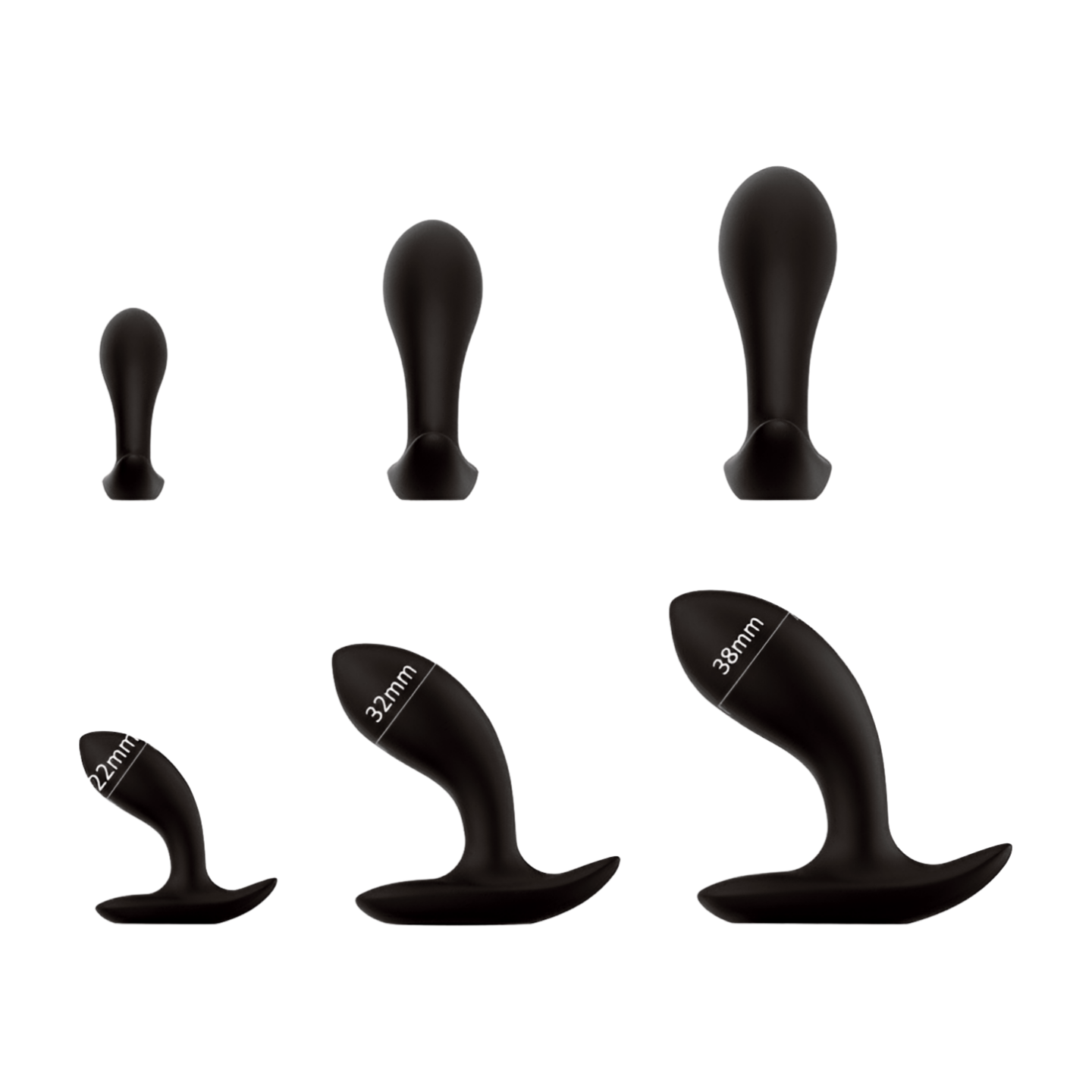 ANAALITAPPISETTI 3 KOKOA – SILIKONIA & ERGONOMISTA STIMULAATIOTA - Puuhabox