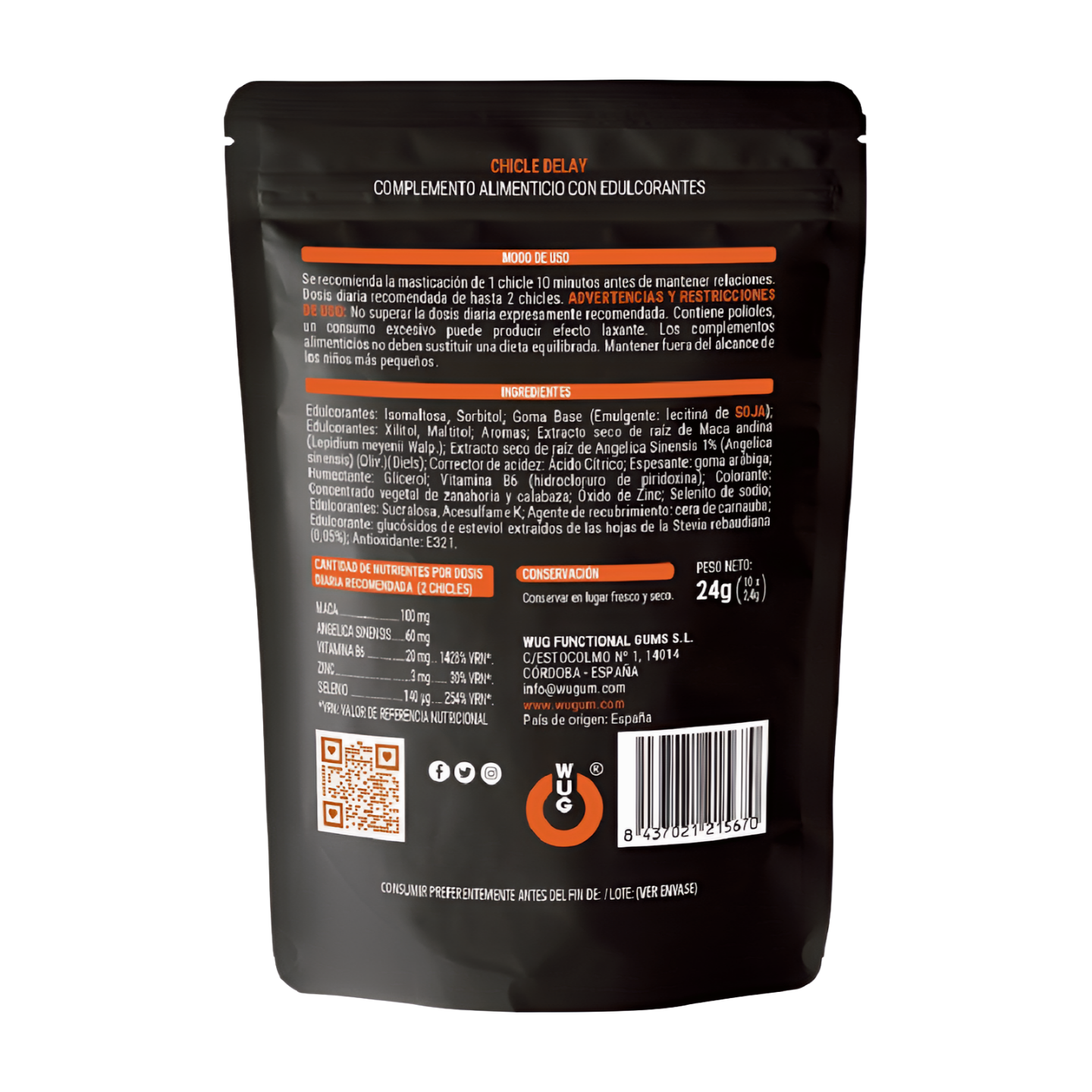 WUG DELAY GUM – VIIVÄSTYTTÄVÄ PURUKUMI MIEHILLE (10 KPL) - Puuhabox