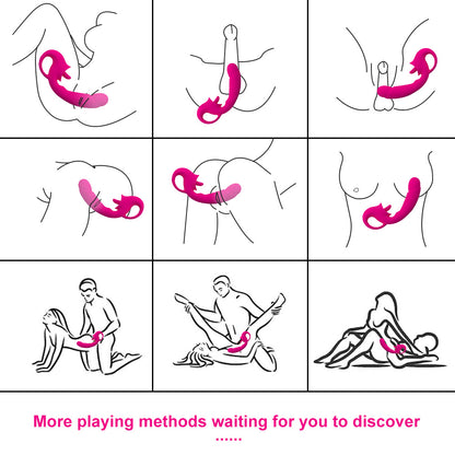 Pleasurez Kiihtiin kieli toiminto vibraattori, musta ja kätevä, moderni seksuaalituote, joka tarjoaa monipuolisia nautintoja.