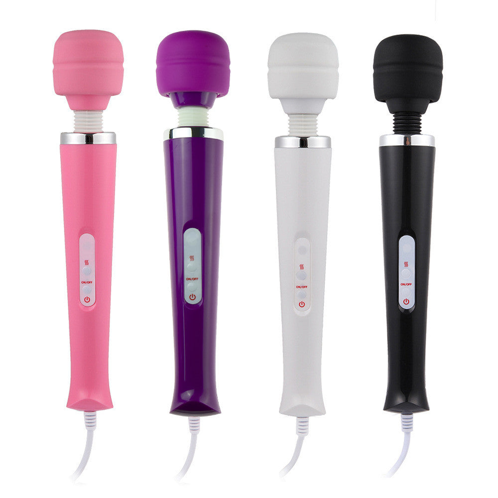 Pleasurez WAND X10 naisten seksilelu, musta, pehmeä ja ergonominen muoto, kuvassa AVwand_1.jpg.