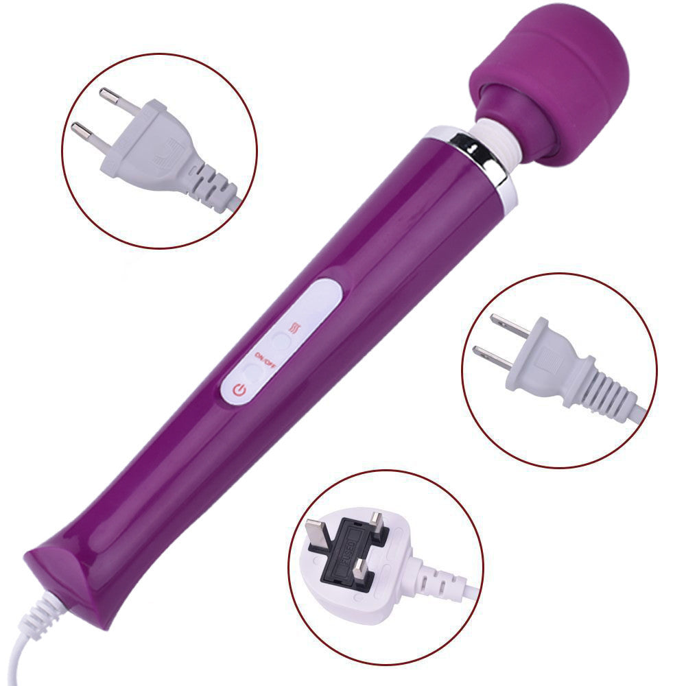 Naisten seksilelu PLEASUREZ WAND X10, pehmeä ja kevyt seksiväline, joka on suunniteltu miellyttävään kokemukseen.