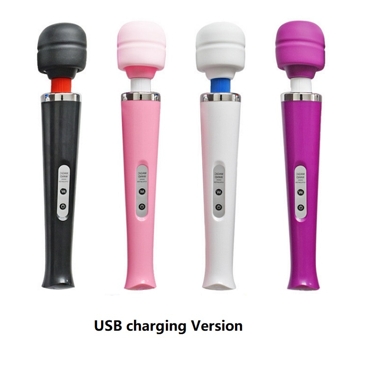 Naisten seksilelu PLEASUREZ WAND X10, musta, voimakas vibraattori ja stimulaattori, kuvassa AVwand_2.png.
