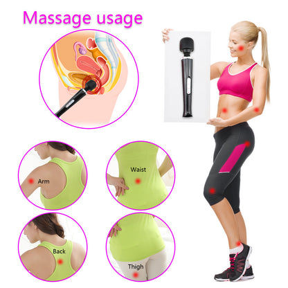 Pleasurez WAND X10 naisten seksilelu, musta, vibraattori, kuvassa AVwand_4.jpg, näyttävä ja ergonominen muotoilu.