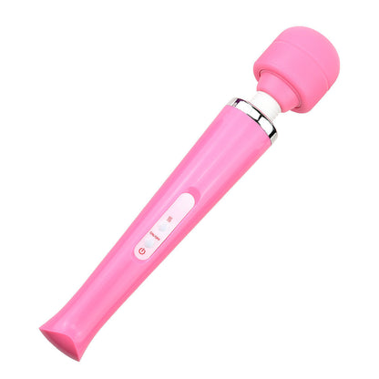 Naisten seksilelu PLEASUREZ WAND X10, AV-tyylinen vibraattori, kuvassa musta ja ergonominen muotoilu.