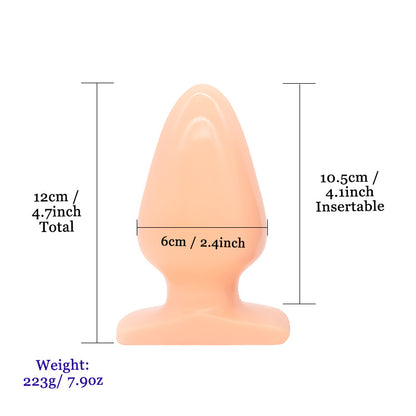 Musta PLEASUREZ Anaalitappi Extra, pehmeä ja ergonominen anaaliapeli, suunniteltu miellyttävään kokemukseen.
