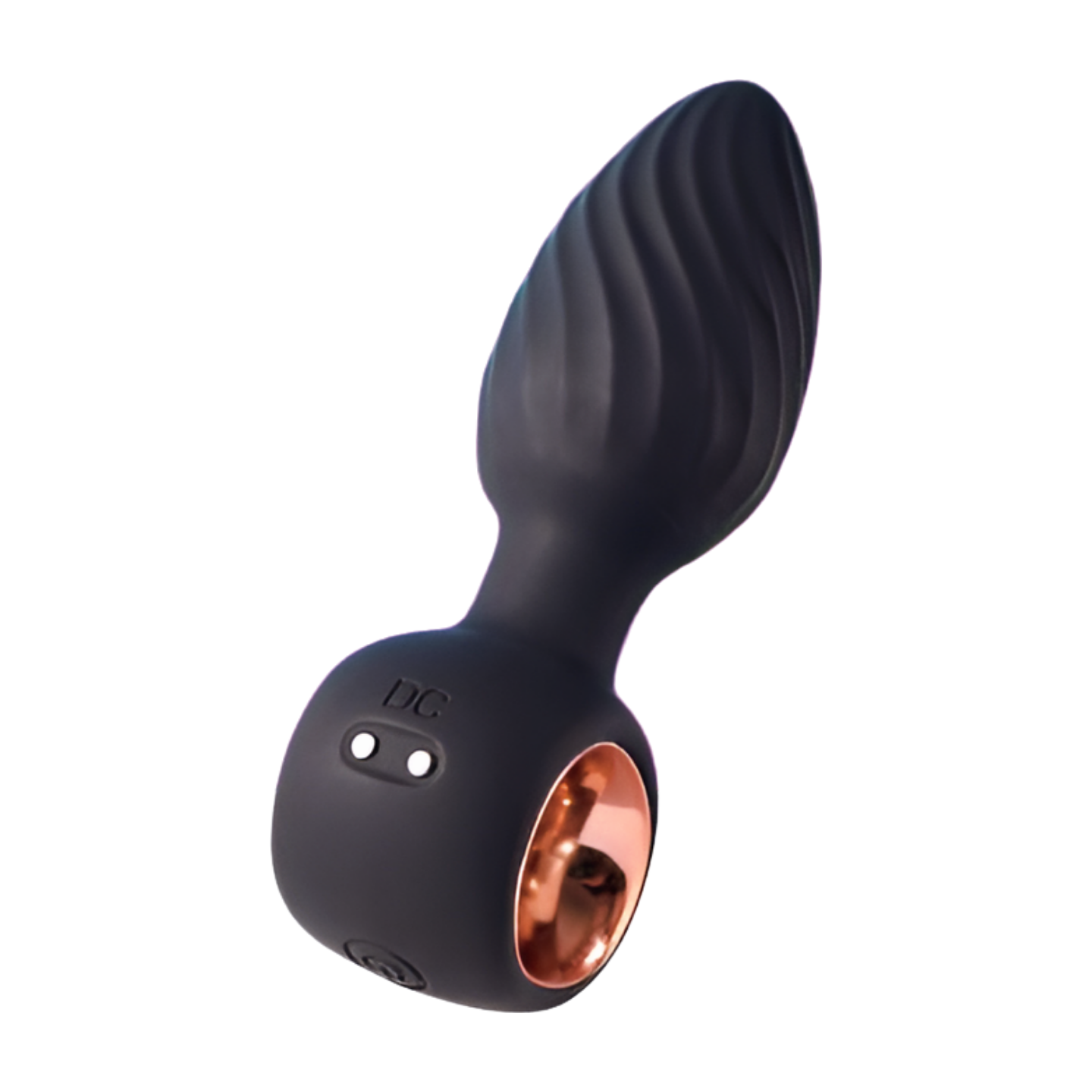 Pleasurez Anaali Vibraattori Kierto - Anaalitappi, musta ja kiertävä muoto, pehmeä ja ergonominen käyttömukavuus.