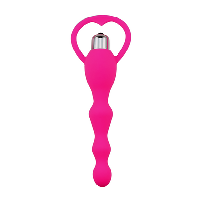 Mustan PLEASUREZ Anaali Anustappi Helmi Pulse, pehmeä ja ergonominen anaalilelu naisten ja miesten käyttöön.
