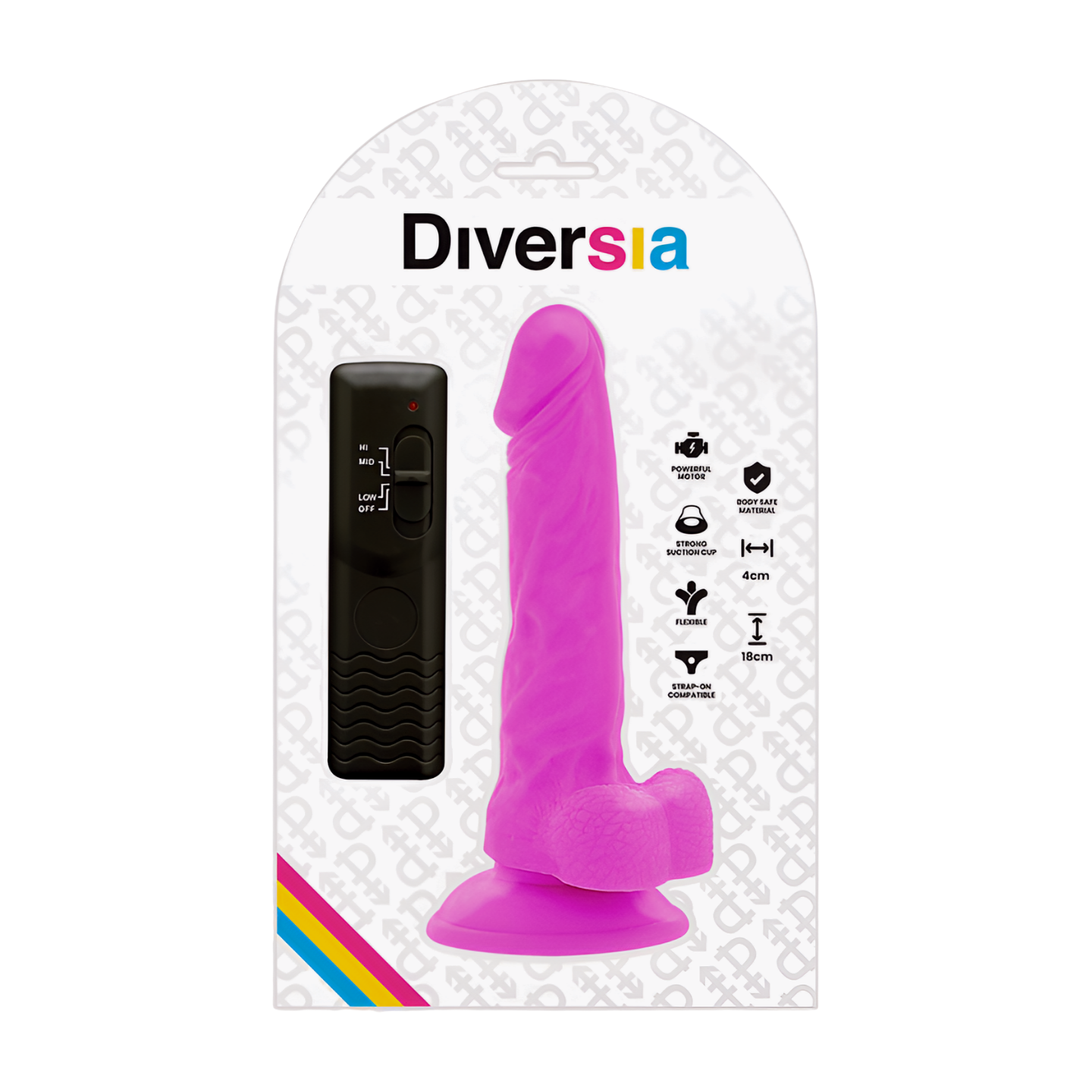 DIVERSIA DILDO 18CM - Puuhabox 