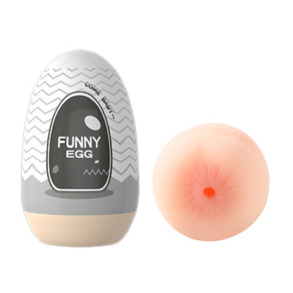 FUNNY EGG MASTURBAATTORI – PEHMEÄ & KOMPAKTI MASTURBOINTIMUNA - Puuhabox 