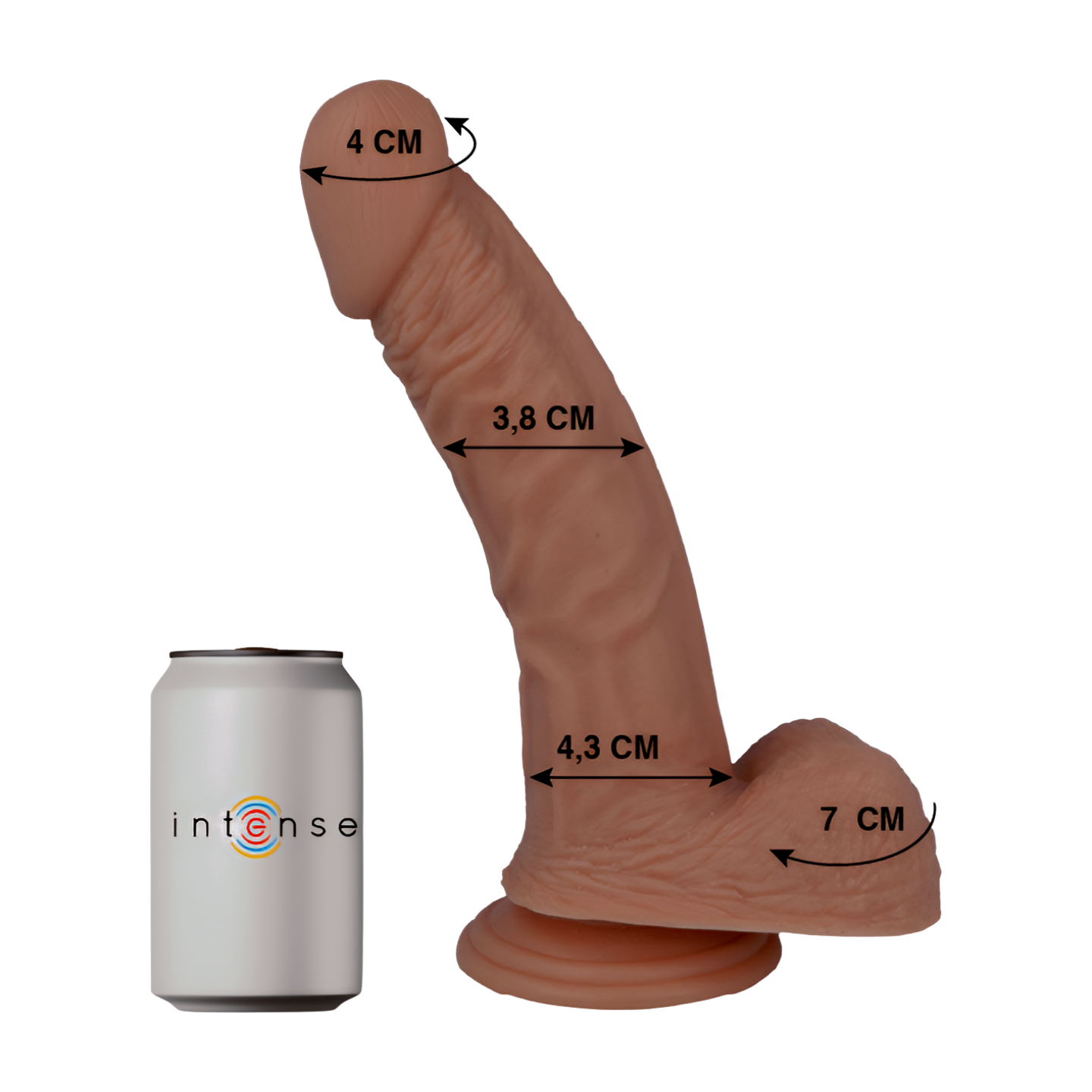 MR. INTENSE REALISTINEN DILDO - 23 - Puuhabox 