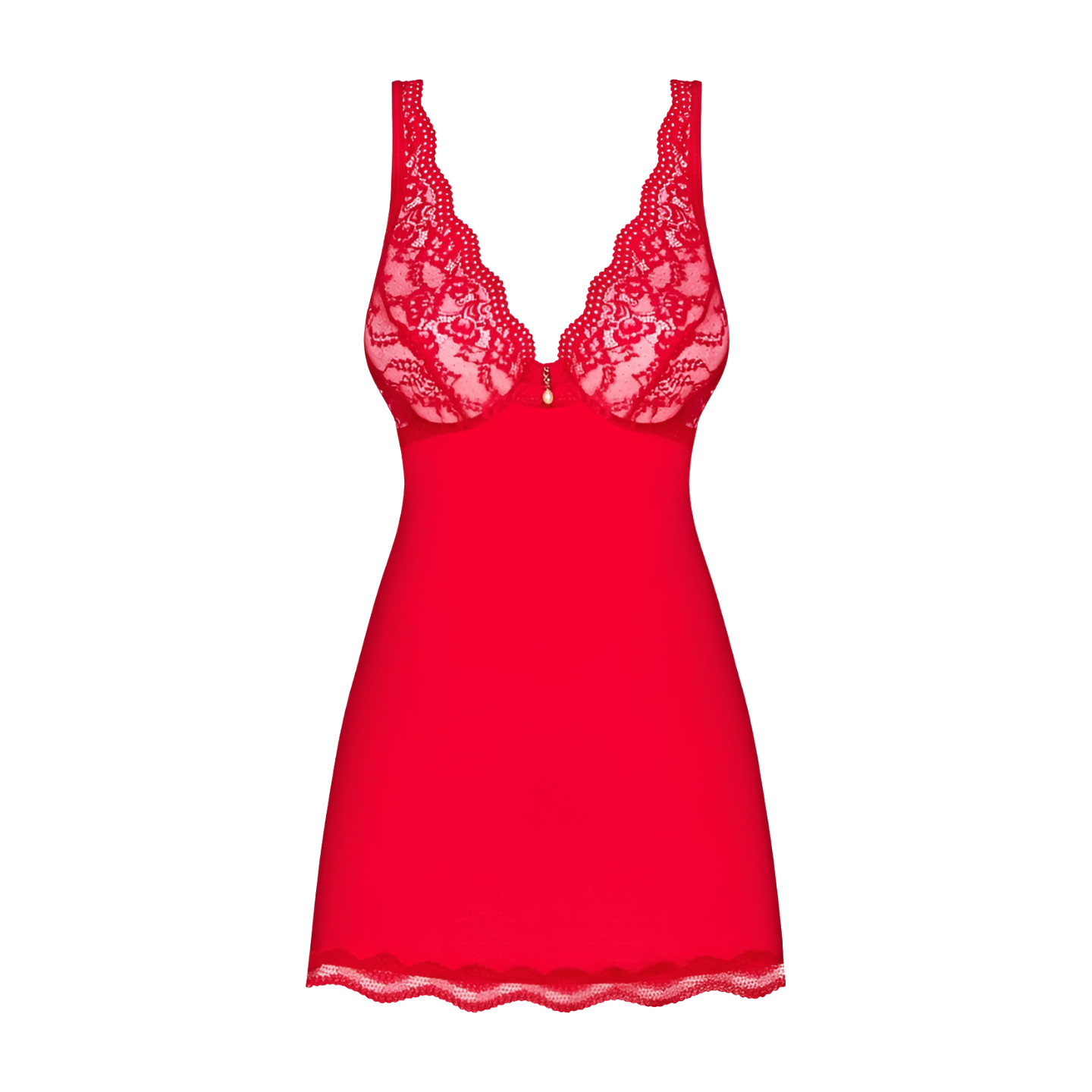 LUVAE BABYDOLL PUNAINEN – KAAIRITUKI, HELMI & STRINGIT - Puuhabox 