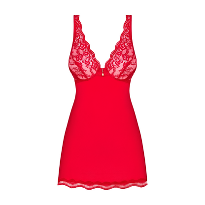 LUVAE BABYDOLL PUNAINEN – KAAIRITUKI, HELMI & STRINGIT - Puuhabox 