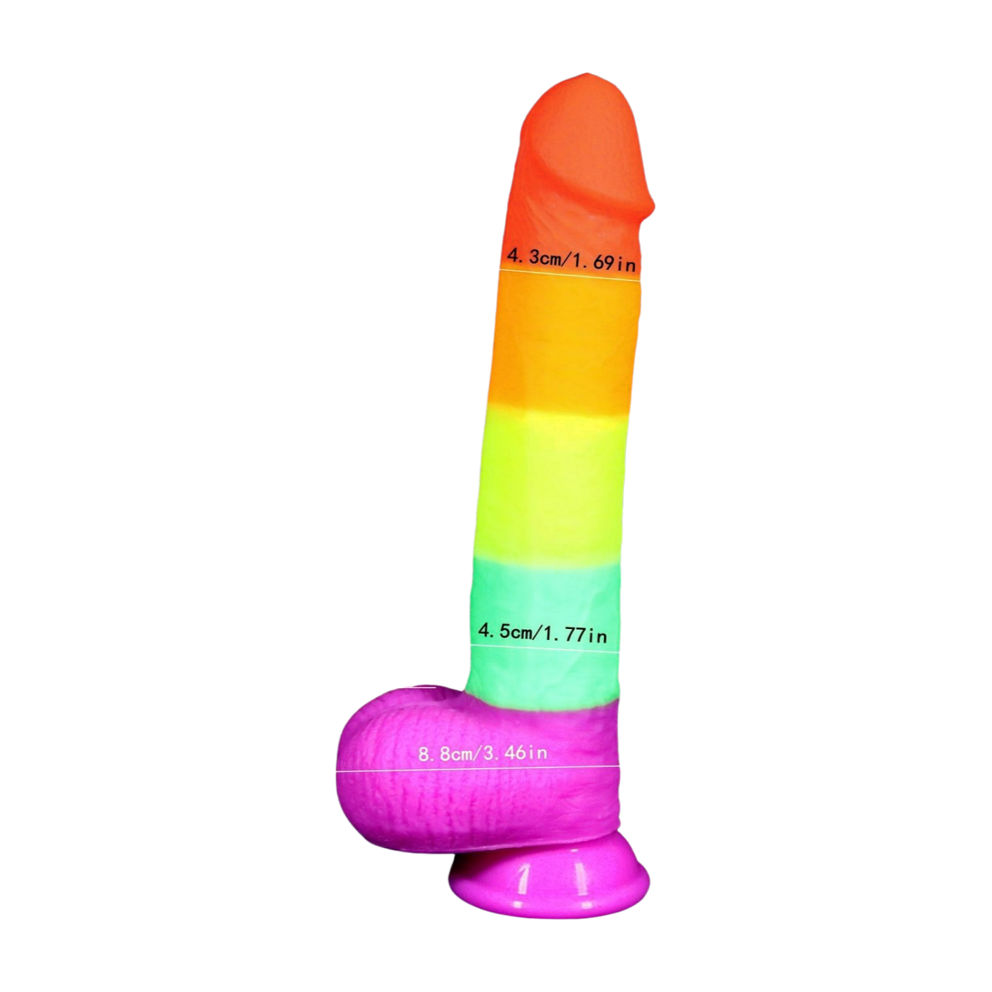 SATEENKAARI DILDO – SILIKONI & IMUKUPPI (USEITA KOKOJA) - Puuhabox 