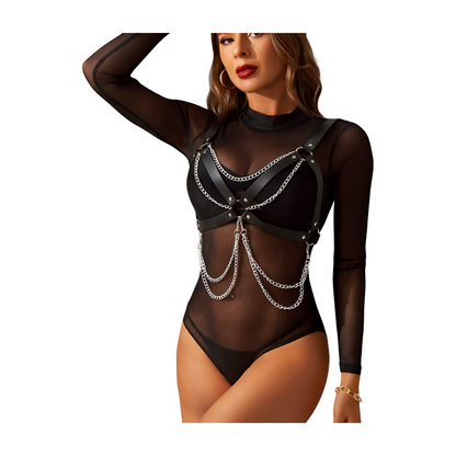 RINTAKETTINKI KETJUILLA - BDSM-HENKISELLÄ TYYLILLÄ - Puuhabox 