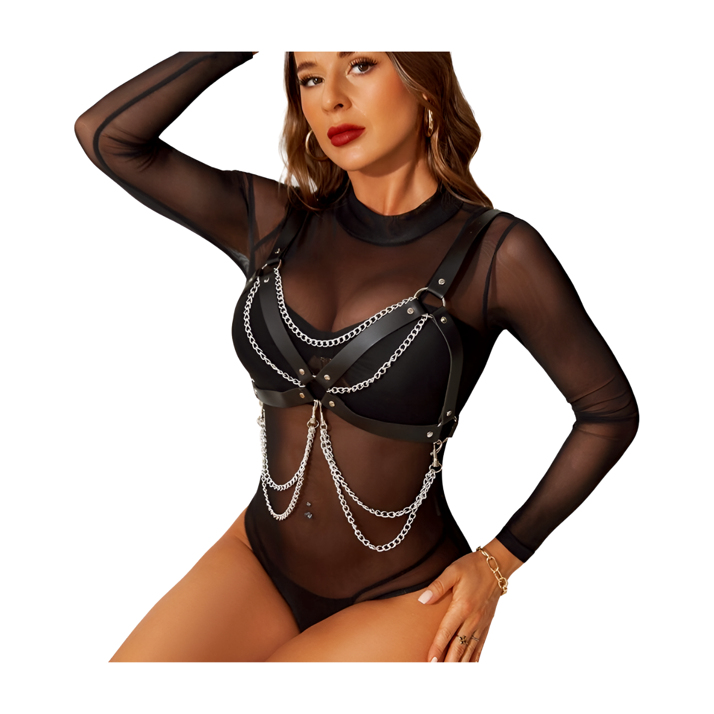 RINTAKETTINKI KETJUILLA - BDSM-HENKISELLÄ TYYLILLÄ - Puuhabox 