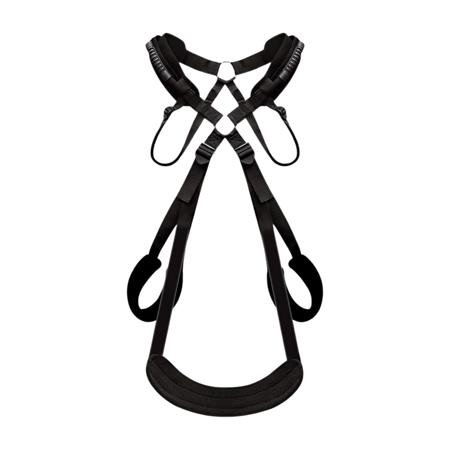 Pleasurez SeksiKeinu Swing for men, a sex toy swing with leather straps, designed for intimate pleasure and adjustable comfort.