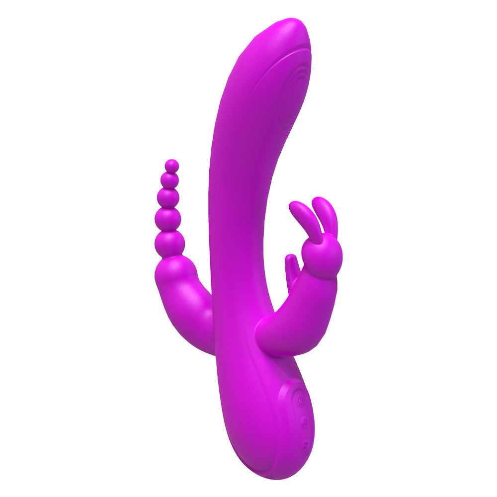 Mustavalkoinen VIBRAATTORI PURE FUN 3 naisten seksilelu PLEASUREZ-merkkinen, kevyt ja ergonominen vibraattori.
